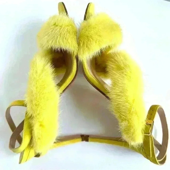 Barneys New York Yellow Leather Sandals size 42 - Picture 14 of 17